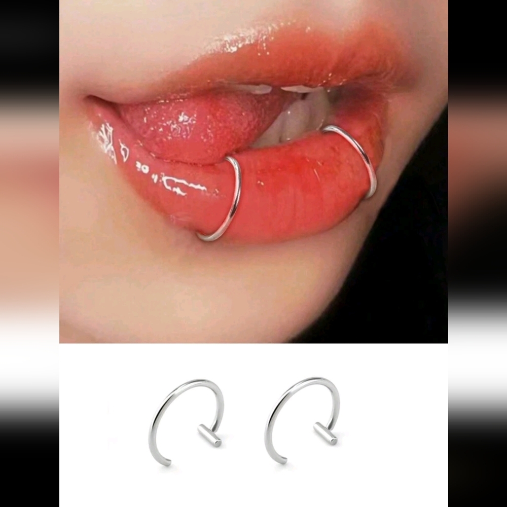 🍉5 for $25* Faux Lip Rings